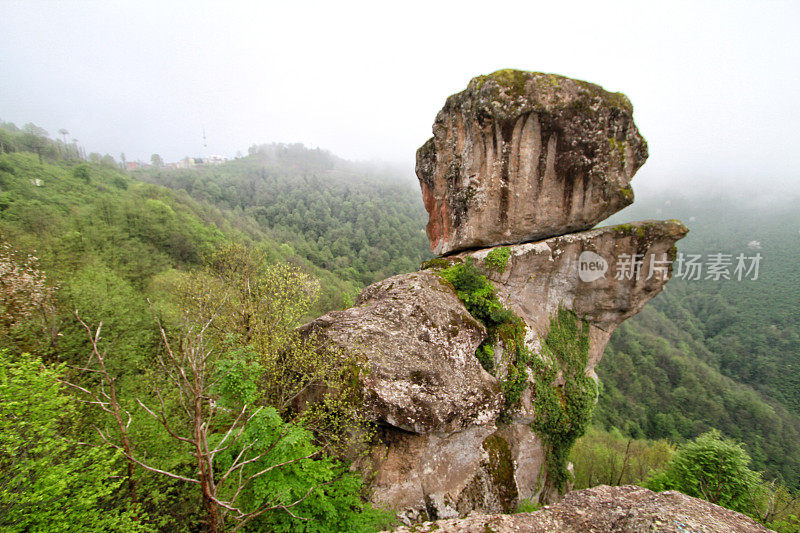 Gelin Kayasi, Giresun，土耳其-石头的形成